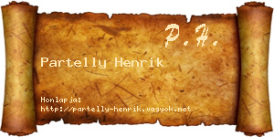 Partelly Henrik névjegykártya